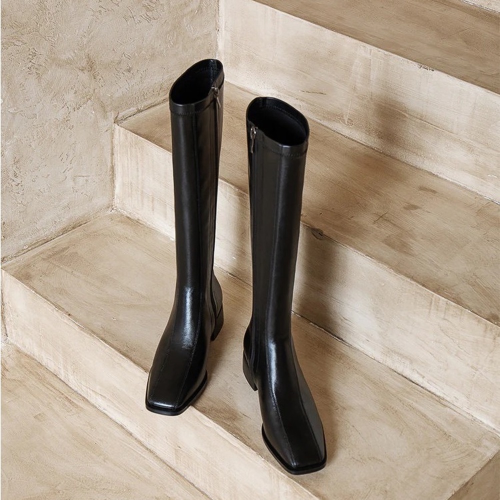 Looks Like Summer Black Knee High Boots